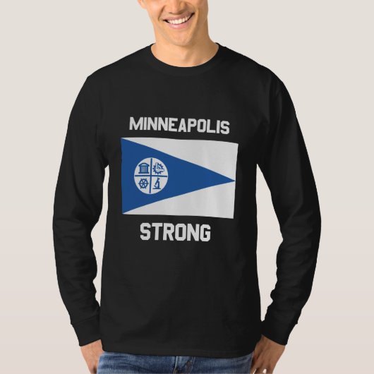 Minneapolis Strong Basic T-shirt met lange mouwen (Voorkant)