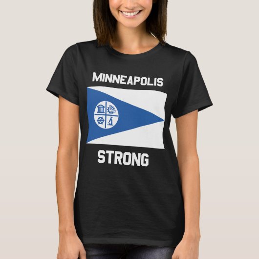 Minneapolis Strong Dames Basic T-Shirt (Voorkant)