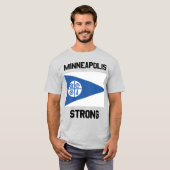 Minneapolis Strong Heren Basic T-Shirt (Voorkant volledig)