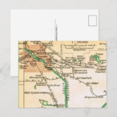 Minneapolis Vintage City Map Briefkaart (Voorkant / Achterkant)