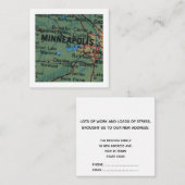 minneapolis We hebben nieuwe adres Kaart verplaats (Voorkant / Achterkant)