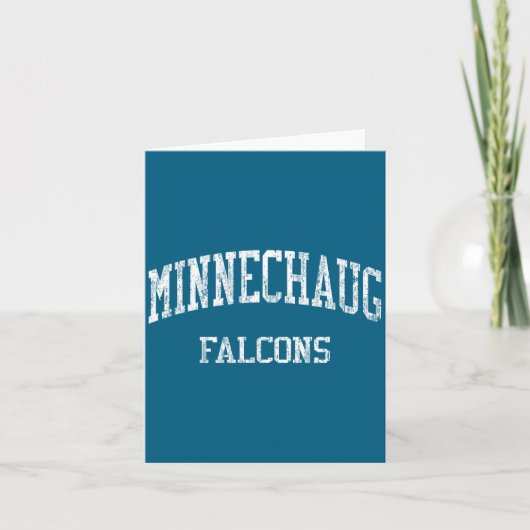 Minnechaug High School Hs Wilbraham Ontwerp Kaart (Voorkant)