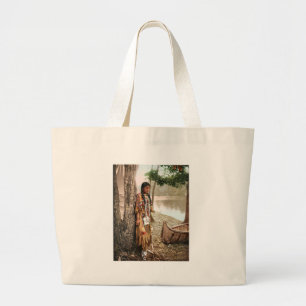Minnehaha 1897 Native American Hiawatha Grote Tote Bag