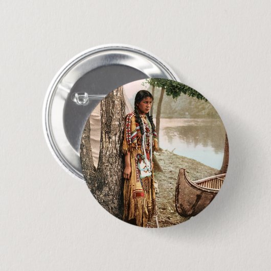 Minnehaha 1897 ronde button 5,7 cm (Voorkant /achterkant)