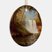 Minnehaha Falls, kunstwerk door Albert Bierstadt, Keramisch Ornament (Rechts)