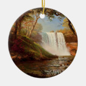Minnehaha Falls, kunstwerk door Albert Bierstadt, Keramisch Ornament (Voorkant)