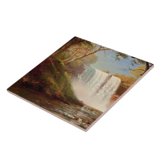 Minnehaha Falls, kunstwerk van Albert Bierstadt Tegeltje (Zijkant)