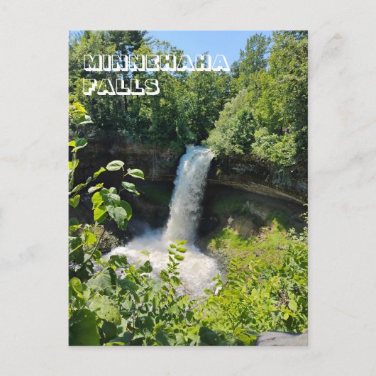 Minnehaha Falls, Minnehaha Park, Minneapolis, MN Briefkaart (Voorkant)