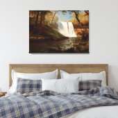 Minnehaha Herfsten, Albert Bierstadt kunstwerk Canvas Afdruk (Insitu (Slaapkamer))