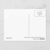 Minnehaha-Herfsten, bevroren in Minneapolis Briefkaart (Achterkant)