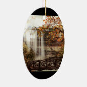 Minnehaha-Herfsten, Minneapolis, Minnesota Circa 1 Keramisch Ornament (Rechts)