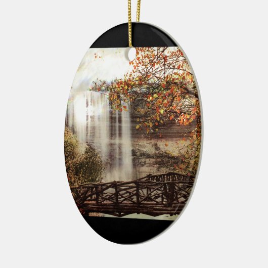 Minnehaha-Herfsten, Minneapolis, Minnesota Circa 1 Keramisch Ornament (Links)