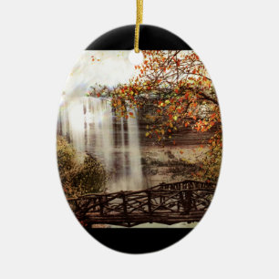 Minnehaha-Herfsten, Minneapolis, Minnesota Circa 1 Keramisch Ornament