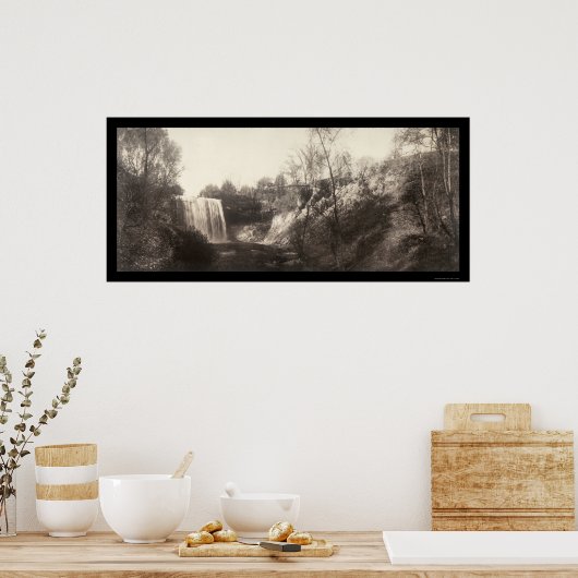 Minnehaha Herfsten MN Foto 1906 Poster (Keuken)