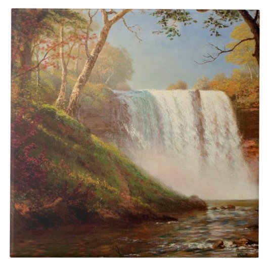 Minnehaha-Herfsten, mooie kunst van Albert Biersta Tegeltje (Voorkant)