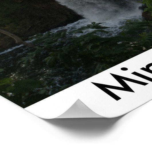 Minnehaha-Herfsten Poster (Hoek)