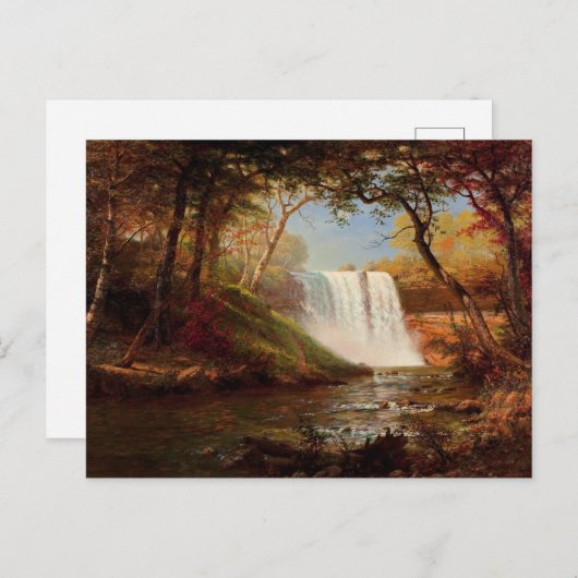Minnehaha-Herfsten, schilderij van Albert Bierstad Briefkaart (Voorkant / Achterkant)