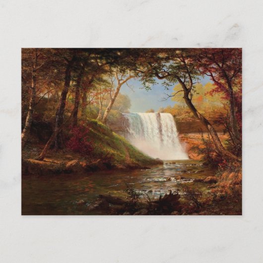 Minnehaha-Herfsten, schilderij van Albert Bierstad Briefkaart (Voorkant)
