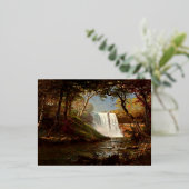 Minnehaha-Herfsten van Albert Bierstadt Folie Feestdagen Briefkaart (Staand Voorkant)