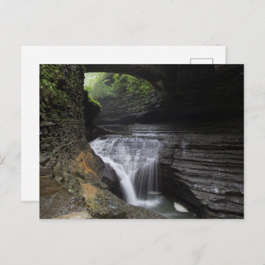 Minnehaha Herfsten, Watkins Glen State Park, New Y Briefkaart (Voorkant / Achterkant)