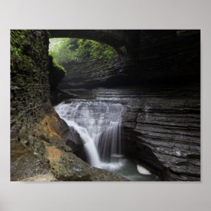 Minnehaha Herfsten, Watkins Glen State Park, New Y Poster