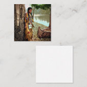 Minnehaha - Native American Hiawatha 1904 Vierkante Visitekaartje (Voorkant / Achterkant)