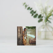 Minnehaha - Native American Hiawatha 1904 Vierkante Visitekaartje (Staand voorkant)