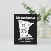 Minneskeeta Land of Mosquitoes Funny MN Briefkaart (Staand voorkant)