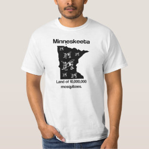 Minneskeeta Land of Mosquitoes Funny MN T Shirt