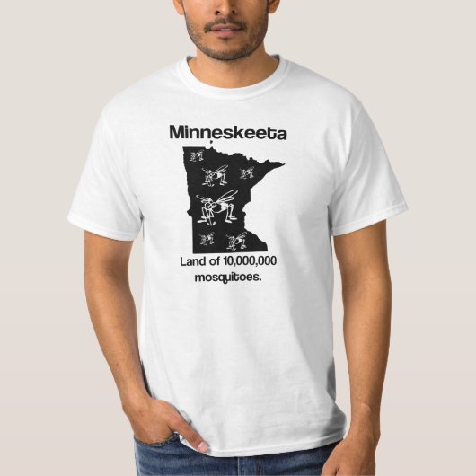 Minneskeeta Land of Mosquitoes Funny MN T Shirt (Voorkant)