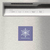 Minnesnowta Blue Snowflake Magneet (Insitu (Vaatwasser))