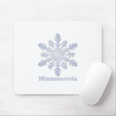 Minnesnowta Blue Snowflake Muismat (Met muis)