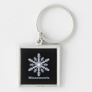 Minnesnowta Blue Snowflake Sleutelhanger