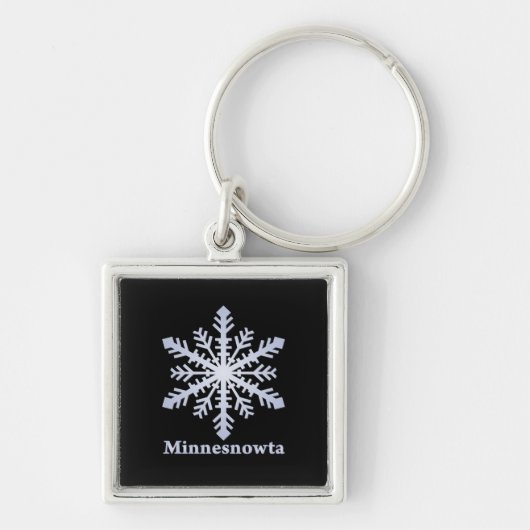 Minnesnowta Blue Snowflake Sleutelhanger (Voorkant)