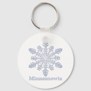 Minnesnowta Blue Snowflake Sleutelhanger