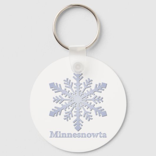 Minnesnowta Blue Snowflake Sleutelhanger (Voorkant)