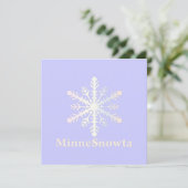 MinneSnowta met Snowflake Kaart (Staand voorkant)