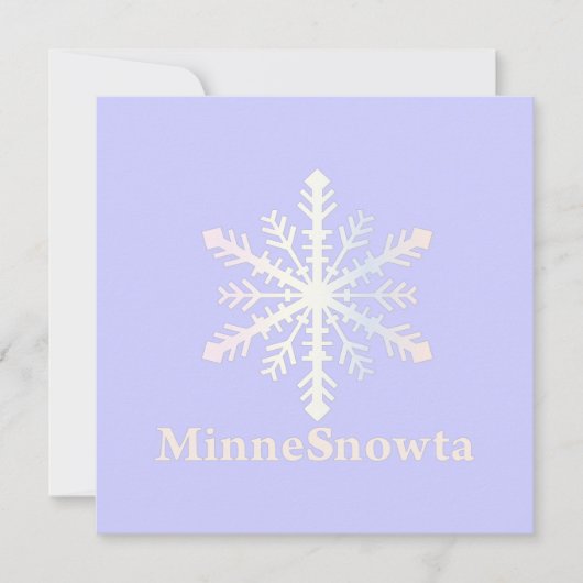 MinneSnowta met Snowflake Kaart (Voorkant)