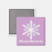MinneSnowta met Snowflake Magneet (Voorkant / Achterkant)