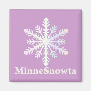 MinneSnowta met Snowflake Magneet