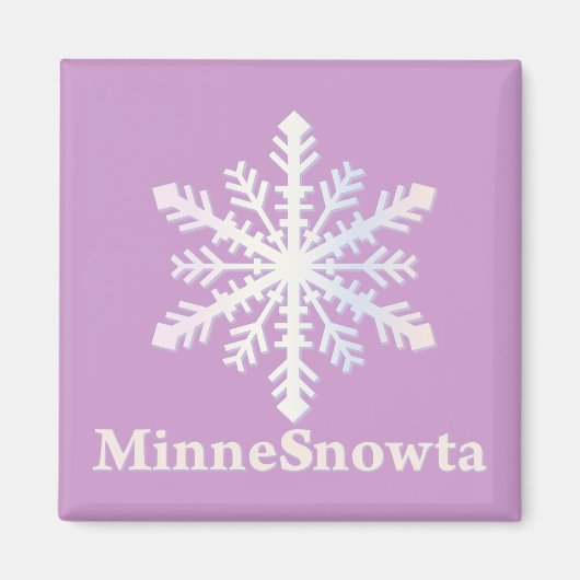 MinneSnowta met Snowflake Magneet (Voorkant)