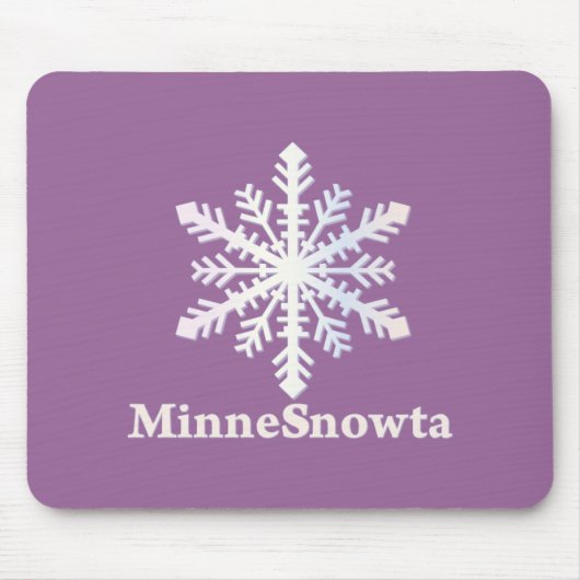 MinneSnowta met Snowflake Muismat (Voorkant)