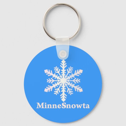 MinneSnowta met Snowflake Sleutelhanger (Voorkant)