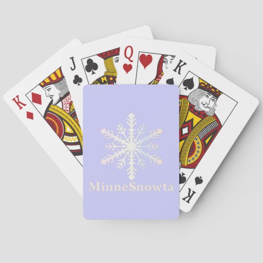 MinneSnowta met Snowflake Speelkaarten (Achterkant)