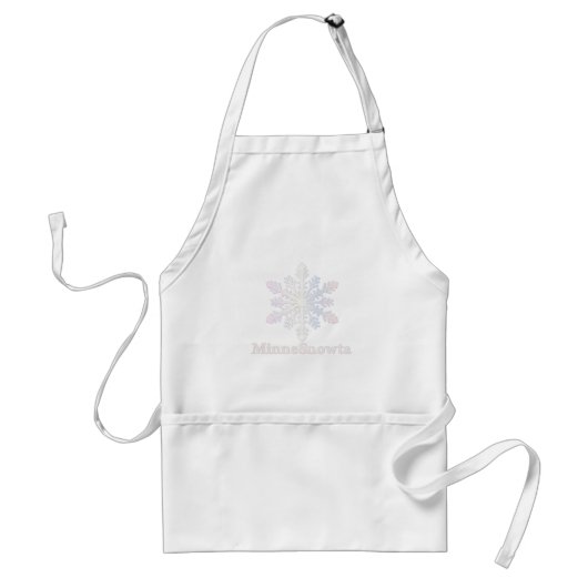 MinneSnowta met Snowflake Standaard Schort (Voorkant)