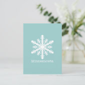 Minnesnowta Snowflake Briefkaart (Staand voorkant)