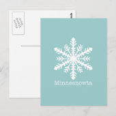 Minnesnowta Snowflake Briefkaart (Voorkant / Achterkant)