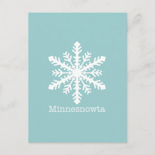 Minnesnowta Snowflake Briefkaart