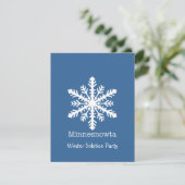 Minnesnowta Snowflake Feestdagenkaart (Staand voorkant)