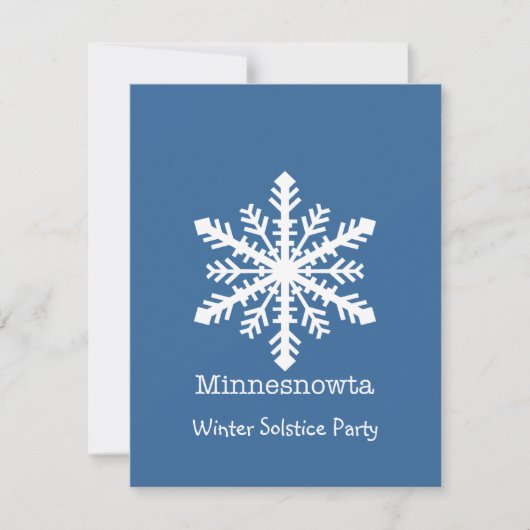 Minnesnowta Snowflake Feestdagenkaart (Voorkant)